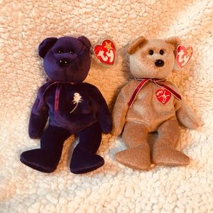 TY BEANIE BABIES: PRINCESS & SIGNATURE BEARS